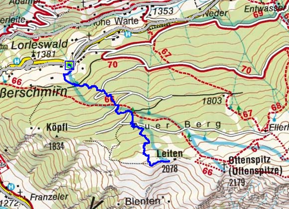 Leiten (2078 m) aus dem Schmirntal