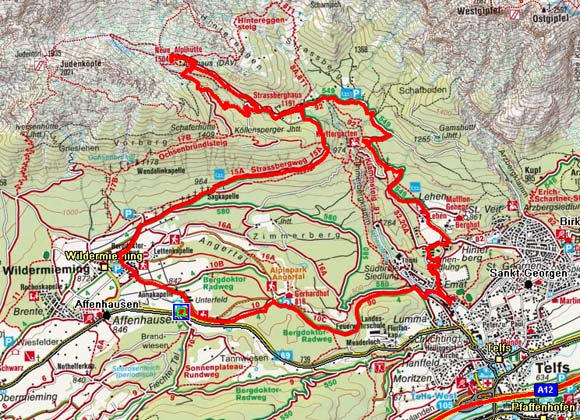 Neue Alplhütte Rundtour von Mieming