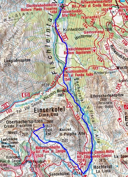 Östliche Oberbachernspitze (2675 m) durch das Bacherntal