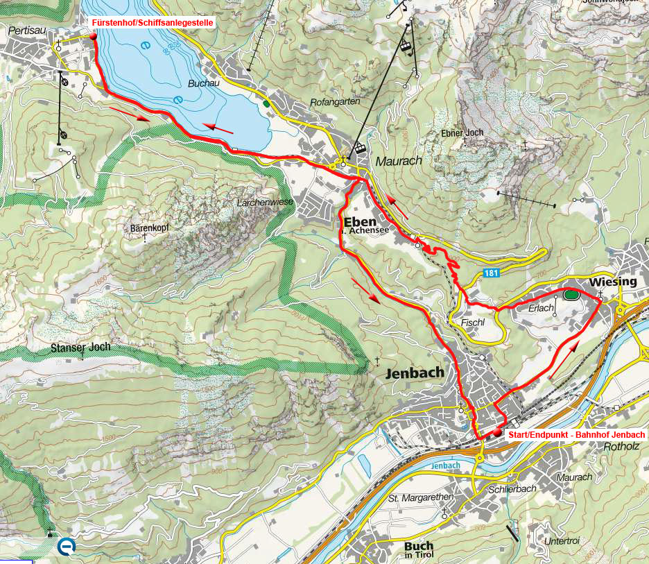 Von Jenbach nach Pertisau am Achensee