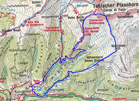 Toblacher Pfannhorn (2663 m) aus dem Silvestertal