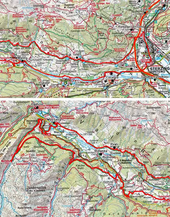 Ridnauner Talrunde mit Martalm Ridnauner Talrunde mit Martalm