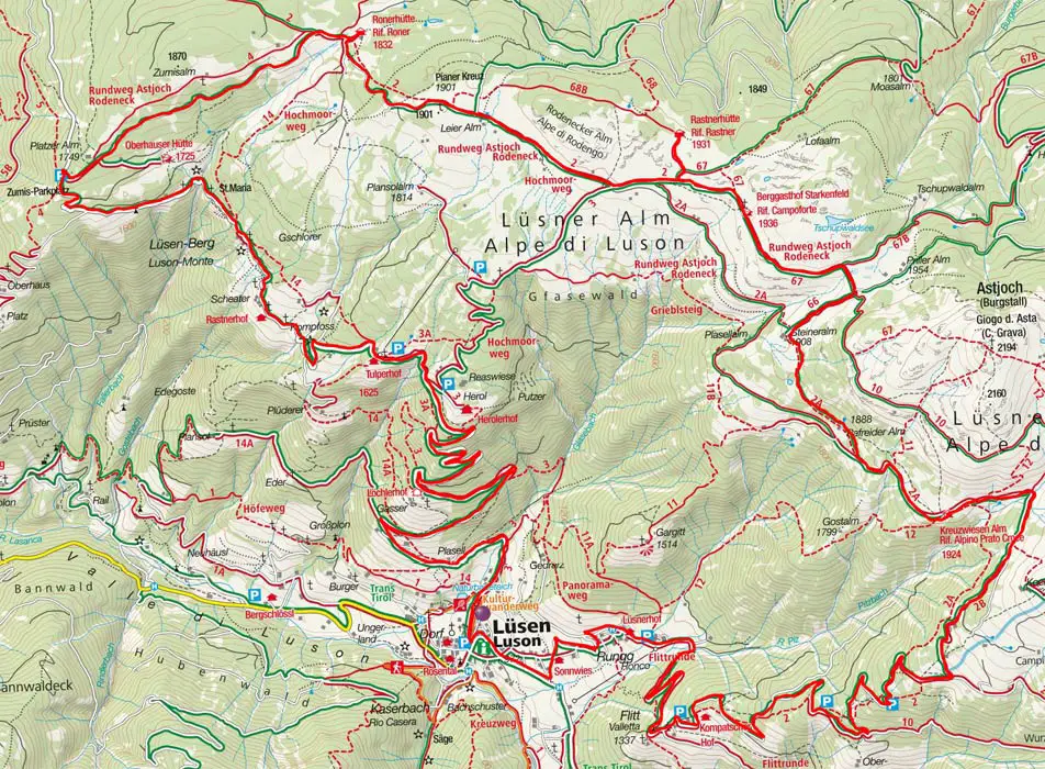 4-Hüttenrundfahrt auf der Rodenecker-Lüsneralm 4-Hüttenrundfahrt auf der Rodenecker-Lüsneralm