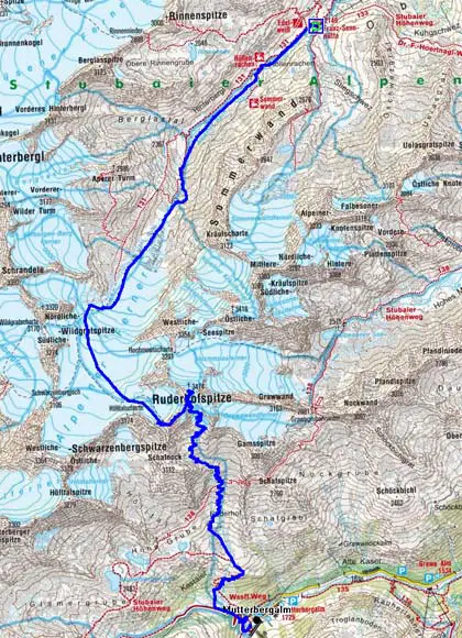 5.Tag: Franz Senn Hütte-Ruderhofspitze-Mutterbergalm 5.Tag: Franz Senn Hütte-Ruderhofspitze-Mutterbergalm