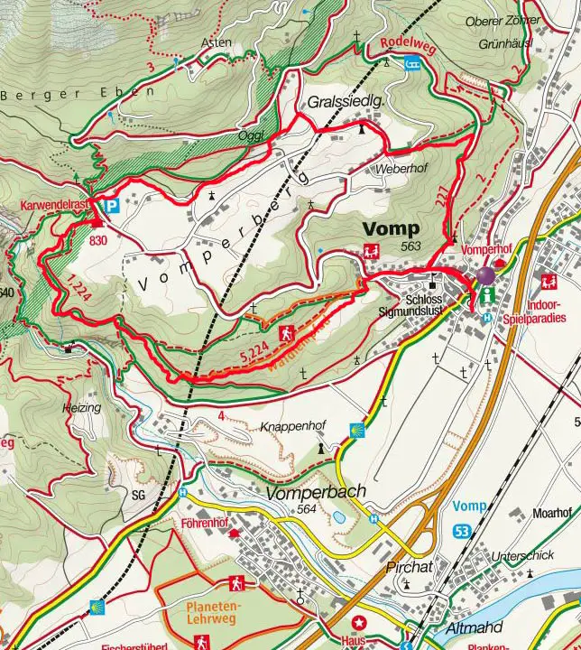 Vomperberg Rundwanderung Vomperberg Rundwanderung