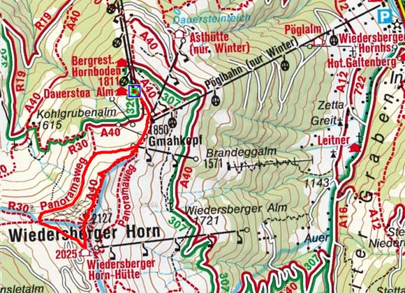 Wiedersberger Horn (2127 m) von der Wiedersbergerhornbahn
