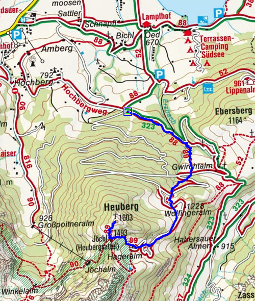 Heuberg (1603 m) von Walchsee