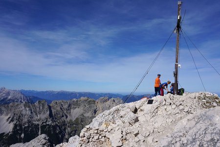 Pleisenspitze (2569m) von der Isarlodge Wiesenhof