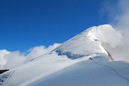 Weissmies (4023 m) von der Almageller Hütte