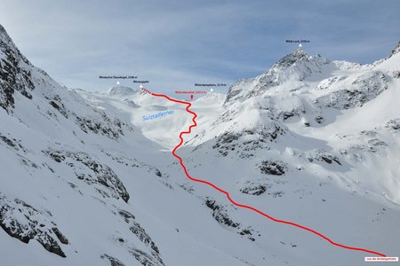 Windacher Daunkogel (3497 m) von der Amberger Hütte