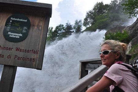 Partschinser Wasserfall von der Texelbahn