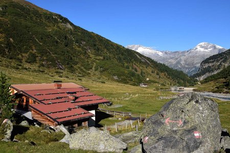 Waxeggalm (1880 m) vom Alpengasthof Breitlahner