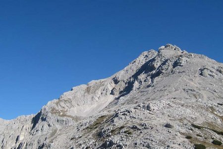 Speckkarspitze (2621 m) aus dem Halltal