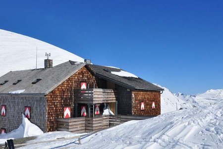 Glorer Hütte (2651 m) vom Lucknerhaus