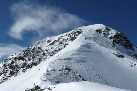 Kreuzspitze (3457 m) von der Martin Busch Hütte