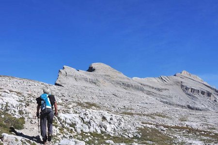 Heiligkreuzkofel-Zehnerspitze (2907/3026 m) von der Lavarellahütte