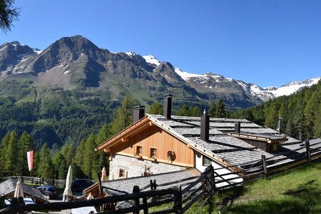 Lyfialm (2165 m) vom Parkplatz Zufritt