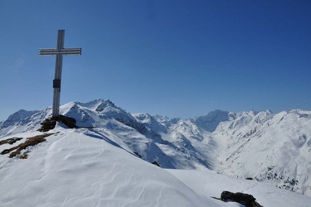 Angerbergkopf (2399 m) vom Alpengasthof Bergheim Fotsch