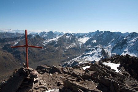 Gleirscher Roßkogel (2994 m) von der Schweinfurter Hütte