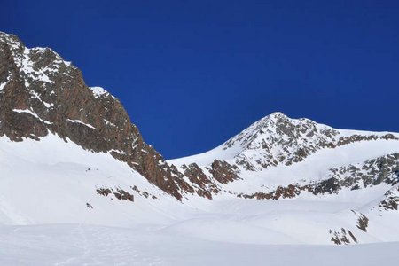 Schalfkogel (3537 m) von der Martin Busch Hütte