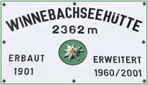 Logo Winnebachseehütte, 2362 m - Gries/Sulztal