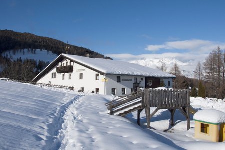 Alpengasthaus Stockerhof von Telfes über die Telfer Wiesen