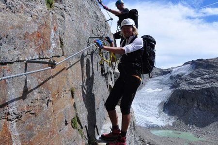 Tschengelser Hochwand-Klettersteig (3375 m) von der Düsseldorfer Hütte