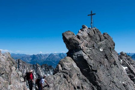 Dreiländerspitze (3187 m) von der Jamtalhütte