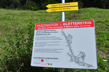 Sicherheit am Klettersteig