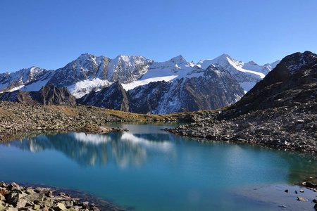 Rinnensee (2646 m) von der Oberiss Hütte