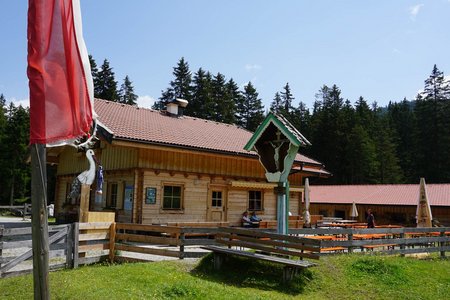 Matreier Ochsenalm von der Bergstation Serleslifte