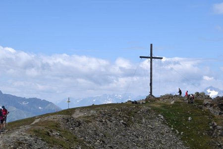 Glanderspitze (2512 m) vom Parkplatz Piller Moor