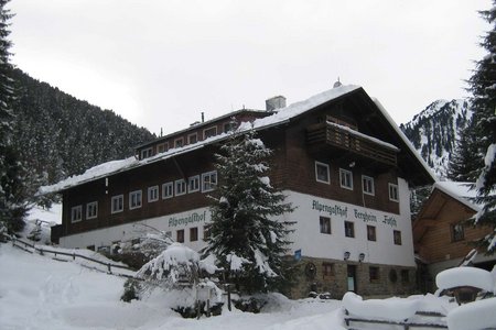 Skitour (Hüttenzustieg) zum Alpengasthof Bergheim Fotsch