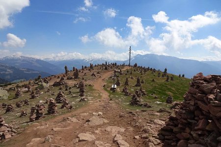 Stoanerne Mandln (2001 m) von der Sarner Skihütte