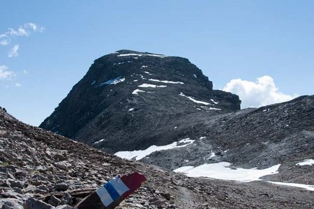 Breite Krone (3079 m) von der Jamtalhütte