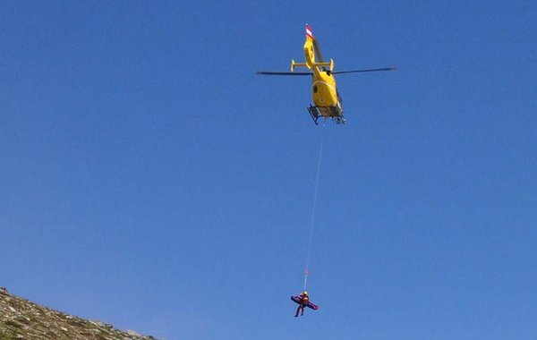 Taubergung im Gebirge