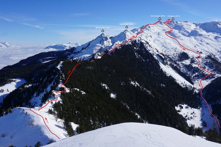 Patscherkofel – Glungezer „Route Roman“ mit Abfahrt Viggartal