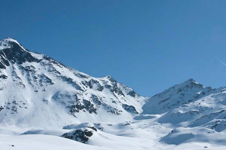 Kübelgrubenkopf (2870 m) vom Skigebiet See