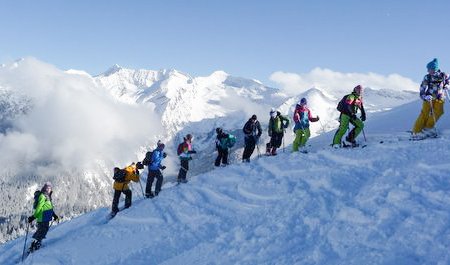 Skitouren gehen von klein auf