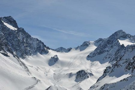 Längentaler Weißer Kogel (3217 m) von Lüsens