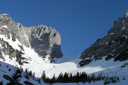 Hintere Goinger Halt-Elmauer Tor (2006/2192 m) von der Wochenbrunneralm