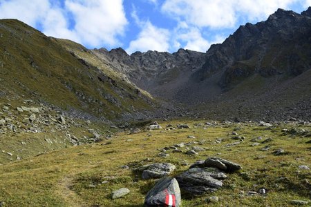 Zwieselbacher Rosskogel (3081 m) von der Schweinfurter Hütte