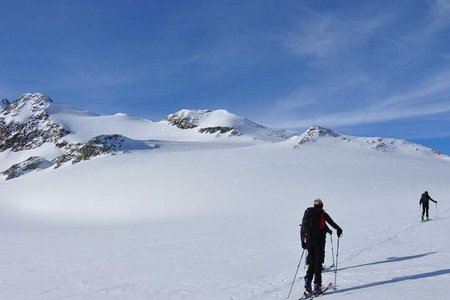 Rechter Fernerkogel/Schuchtkogel (3300m/3400 m) vom Pitztaler Gletscher