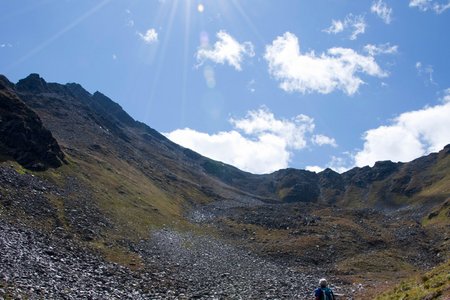 Wetterspitze (2709 m) vom Parkplatz Allrissalm