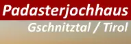 Logo Padasterjochhaus, 2232 m - Gschnitztal