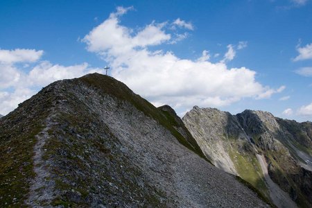 Basslerjoch (2829 m) von der Neuen Regensburger Hütte