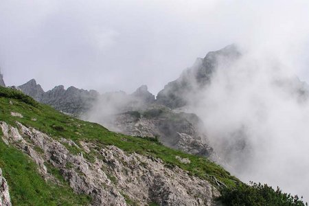 Gruttenhütte (1619 m) von der Wochenbrunneralm