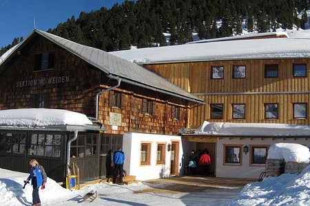 Weidener Hütte (1799 m) von Innerst