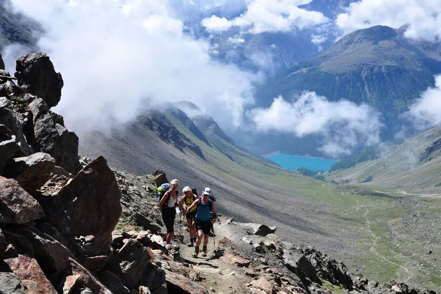 Similaunhütte Abstieg nach Vernagt