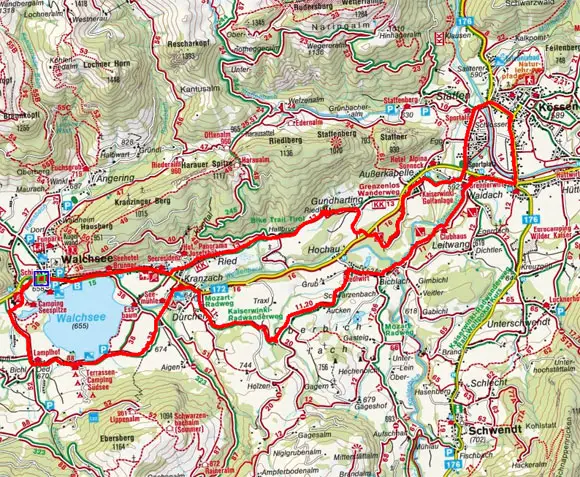 Kleine Kaiserwinklrunde von Walchsee, Walchsee